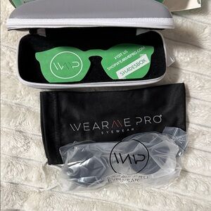 Wear Me Pro Black Sunglasses with Case